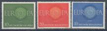 1960, Bundes, 0337/0339, EUROPA, **