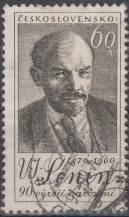 1960, ČSR II, 1109, 90. výročí narození V. I. Lenina, ⊙