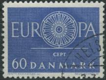1960, Dánsko, 0386, EUROPA ⊙