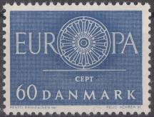 1960, Dánsko, 0386, EUROPA, **