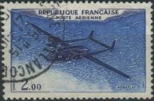 1960, Francie, 1279a, Letecká, výplatní známka ⊙