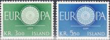 1960, Island, 0343/0344, EUROPA, **