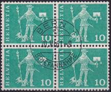 1960, Švýcarsko, 0697x, Výplatní známka: Motivy z historie pošty ⊙ ⊞