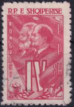 1961, Albánie, 0621, 4. kongres Albánské strany práce ⊙