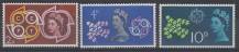1961, Anglie, 0346/0348, EUROPA, **