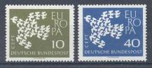 1961, Bundes, 367/368, EUROPA, **