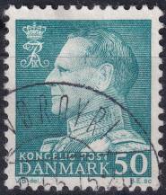 1961, Dánsko, 394x, Výplatní známka: Král Frederik IX. ⊙ 