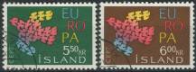 1961, Island, 0354/0355, EUROPA ⊙