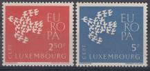 1961, Lucembursko, 0647/0648, EUROPA ✶✶