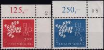 1961, Lucembursko, 0647/0648pč, EUROPA  ✶✶  P H