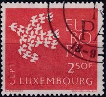 1961, Lucembursko, 0647, EUROPA  ⊙