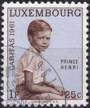1961, Lucembursko, 0650, Caritas: Princ Henri (*1955)   ⊙ 