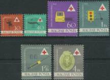 1961, Maďarsko, 1747/1752A, Zdravotnictví ∗∗