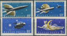 1961, Maďarsko, 1758/1761A, Start první rakety k Venuši ∗∗