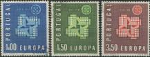 1961, Portugalsko, 0907/0909, EUROPA ⊙