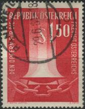 1961, Rakousko, 1084, Uctění památky obětí za svobodu Rakouska ⊙
