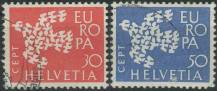 1961, Švýcarsko, 0736/0737, EUROPA ⊙