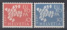 1961, Švýcarsko, 0736/0737, EUROPA, **