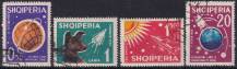 1962, Albánie, 0663/666, Výzkum vesmíru (I)  ⊙