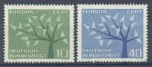 1962, Bundes, 0383/0384, EUROPA, **