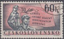 1962, ČSR II, 1240, 30. výročí mostecké stávky, ⊙