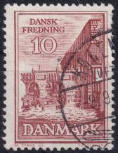 1962, Dánsko, 0404x, Ochrana přírody a památek (I): 100 let zrušení monopolu na mlýny ⊙