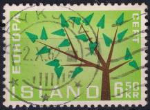 1962, Island, 0365, EUROPA ⊙