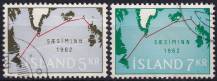 1962, Island, 0366/0367, Podmořský kabel ⊙