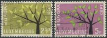1962, Lucembursko, 0657/0658, EUROPA ⊙