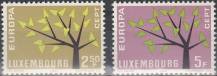 1962, Lucembursko, 0657/0658, EUROPA ✶✶