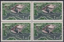 1962, Monako, 0698, Letecká známka: EUROPA  ✶✶  ⊞