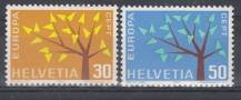 1962, Švýcarsko, 0756/0757, EUROPA, **