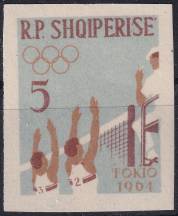 1963, Albánie, 0749B, Letní olympijské hry 1964, Tokyo (III): Volejbal ✶✶