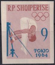 1963, Albánie, 0751B, Letní olympijské hry 1964, Tokyo (III): Gymnasta ✶✶