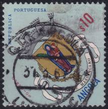 1963, Angola, 0450, Výplatní: znaky měst - Massangano ⊙