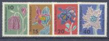 1963, Bundes, 0392/0395, Květiny, **
