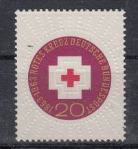 1963, Bundes, 0400, 100 let Červeného kříže, **