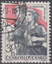 1963, ČSR II, 1301, IV. sjezd ČSM, ⊙