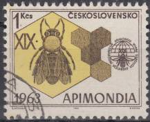 1963, ČSR II, 1320, XIX. mezinárodní včelařský kongres, ⊙