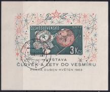 1963, ČSR II, A1308VIII, Člověk a lety do vesmíru ⊙