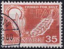 1963, Dánsko, 0409x, Kampaň FAO proti hladu  ⊙
