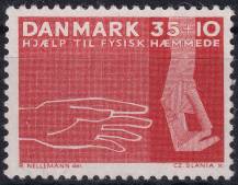 1963, Dánsko, 0415x, Pomoc tělesně postiženým ✶✶ 