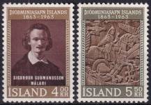1963, Island, 0368/0369, 100 let Národního muzea ✶✶