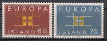 1963, Island, 0373/0374, EUROPA, **