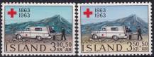 1963, Island, 0375/0376, 100 let Mezinárodního červeného kříže ✶✶