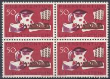 1963, Lichtenštejnsko, 0432, Boj proti hladu, 4blok, **