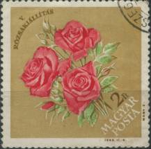 1963, Maďarsko, 1922A, 5. Maďarská výstava růží v Budapešti ⊙