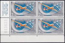 1963, Švýcarsko, 0780č, Letecká známka: "Pro-Aero"-Pamětní poštovní let 1963 ✶✶ ⊞ L D