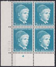 1963, Švýcarsko, 0786ydDČ, "Pro Juventute": Hlava chlapce ✶✶ ⊞ L D