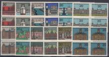 1964, Bundes, 0416/0427, Města, 4bloky, **